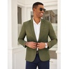 image:imageCOOFANDY Mens Casual Blazer Slim Fit Lightweight Sport Coat One Button Suit JacketDark Green