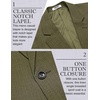 image:imageCOOFANDY Mens Casual Blazer Slim Fit Lightweight Sport Coat One Button Suit JacketDark Green