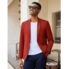 image:imageCOOFANDY Mens Casual Blazer Slim Fit Lightweight Sport Coat One Button Suit JacketDark Red