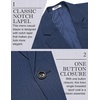 image:imageCOOFANDY Mens Casual Blazer Slim Fit Lightweight Sport Coat One Button Suit JacketNavy