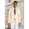 image:imageCOOFANDY Mens Casual Blazer Slim Fit Suit Jacket One Button Sport CoatsBeige