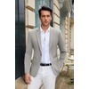 image:imageCOOFANDY Mens Casual Blazer Slim Fit Suit Jacket One Button Sport CoatsLight Grey