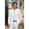 image:imageCOOFANDY Mens Casual Blazer Slim Fit Suit Jacket One Button Sport CoatsWhite