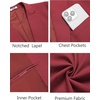 image:imageCOOFANDY Mens Casual Blazer Suit Jacket Slim Fit Sport Coats for MenDark Red