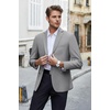 image:imageCOOFANDY Mens Casual Blazer Suit Jacket Slim Fit Sport Coats for MenLight Grey