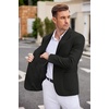 image:imageCOOFANDY Mens Casual Blazer Two Button Sport Coats Lightweight Printed Lining Suit JacketBlack