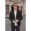 image:imageCOOFANDY Mens Casual Blazer Two Button Sport Coats Lightweight Printed Lining Suit JacketBlack