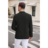 image:imageCOOFANDY Mens Casual Blazer Two Button Sport Coats Lightweight Printed Lining Suit JacketBlack