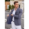 image:imageCOOFANDY Mens Casual Blazer Two Button Sport Coats Lightweight Printed Lining Suit JacketBlue