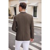 image:imageCOOFANDY Mens Casual Blazer Two Button Sport Coats Lightweight Printed Lining Suit JacketBrown