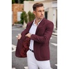 image:imageCOOFANDY Mens Casual Blazer Two Button Sport Coats Lightweight Printed Lining Suit JacketDark Red