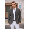 image:imageCOOFANDY Mens Casual Blazer Two Button Sport Coats Lightweight Printed Lining Suit JacketDeep Grey