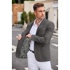 image:imageCOOFANDY Mens Casual Blazer Two Button Sport Coats Lightweight Printed Lining Suit JacketDeep Grey