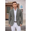 image:imageCOOFANDY Mens Casual Blazer Two Button Sport Coats Lightweight Printed Lining Suit JacketGrey
