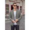 image:imageCOOFANDY Mens Casual Blazer Two Button Sport Coats Lightweight Printed Lining Suit JacketGrey