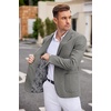 image:imageCOOFANDY Mens Casual Blazer Two Button Sport Coats Lightweight Printed Lining Suit JacketGrey
