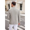 image:imageCOOFANDY Mens Casual Blazer Two Button Sport Coats Lightweight Printed Lining Suit JacketLight Grey