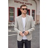 image:imageCOOFANDY Mens Casual Blazer Two Button Sport Coats Lightweight Printed Lining Suit JacketLight Grey