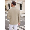 image:imageCOOFANDY Mens Casual Blazer Two Button Sport Coats Lightweight Printed Lining Suit JacketLight Khaki