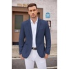 image:imageCOOFANDY Mens Casual Blazer Two Button Sport Coats Lightweight Printed Lining Suit JacketNavy Blue