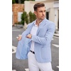 image:imageCOOFANDY Mens Casual Blazer Two Button Sport Coats Lightweight Printed Lining Suit JacketSky Blue
