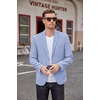 image:imageCOOFANDY Mens Casual Blazer Two Button Sport Coats Lightweight Printed Lining Suit JacketSky Blue