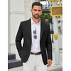image:imageCOOFANDY Mens Casual Blazer Two Buttons Lightweight Sport Coat Suit JacketBlack