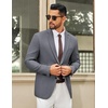 image:imageCOOFANDY Mens Casual Blazer Two Buttons Lightweight Sport Coat Suit JacketGrey