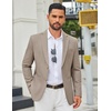image:imageCOOFANDY Mens Casual Blazer Two Buttons Lightweight Sport Coat Suit JacketKhaki
