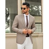 image:imageCOOFANDY Mens Casual Blazer Two Buttons Lightweight Sport Coat Suit JacketKhaki