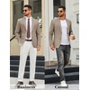 image:imageCOOFANDY Mens Casual Blazer Two Buttons Lightweight Sport Coat Suit JacketKhaki
