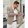 image:imageCOOFANDY Mens Casual Blazer Two Buttons Lightweight Sport Coat Suit JacketKhaki
