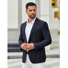 image:imageCOOFANDY Mens Casual Blazer Two Buttons Lightweight Sport Coat Suit JacketNavy Blue
