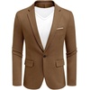 image:imageCOOFANDY Mens Casual Knit Blazer Sport Coats Business Suit JacketBrown