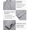 image:imageCOOFANDY Mens Casual Knit Blazer Sport Coats Business Suit JacketLight Grey