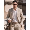 image:imageCOOFANDY Mens Casual Knit Blazer Sport Coats Business Suit JacketLight Khaki