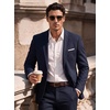 image:imageCOOFANDY Mens Casual Knit Blazer Sport Coats Business Suit JacketNavy Blue