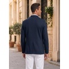 image:imageCOOFANDY Mens Casual Knit Blazer Sport Coats Business Suit JacketNavy Blue