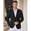 image:imageCOOFANDY Mens Casual Knit Blazer Stretch Sport Coat Two Button Suit JacketsBlack