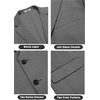image:imageCOOFANDY Mens Casual Knit Blazer Stretch Sport Coat Two Button Suit JacketsDark Grey
