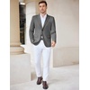 image:imageCOOFANDY Mens Casual Knit Blazer Stretch Sport Coat Two Button Suit JacketsDark Grey