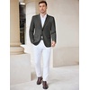 image:imageCOOFANDY Mens Casual Knit Blazer Stretch Sport Coat Two Button Suit JacketsDark Heather Grey