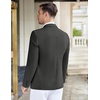 image:imageCOOFANDY Mens Casual Knit Blazer Stretch Sport Coat Two Button Suit JacketsDark Heather Grey