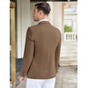 image:imageCOOFANDY Mens Casual Knit Blazer Stretch Sport Coat Two Button Suit JacketsLight Brown