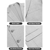image:imageCOOFANDY Mens Casual Knit Blazer Stretch Sport Coat Two Button Suit JacketsLight Heather Grey