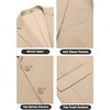 image:imageCOOFANDY Mens Casual Knit Blazer Stretch Sport Coat Two Button Suit JacketsLight Khaki