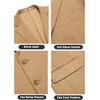 image:imageCOOFANDY Mens Casual Knit Blazer Stretch Sport Coat Two Button Suit JacketsLight Tan