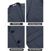 image:imageCOOFANDY Mens Casual Knit Blazer Stretch Sport Coat Two Button Suit JacketsNavy Blue