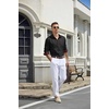 image:imageCOOFANDY Mens Dress Shirt Long Sleeve Button Down Shirt Wrinkle Free CasualBlack