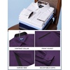 image:imageCOOFANDY Mens Dress Shirt Long Sleeve Button Down Shirt Wrinkle Free CasualDark Purple